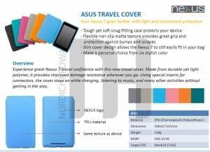 Travel cover for Nexus 7