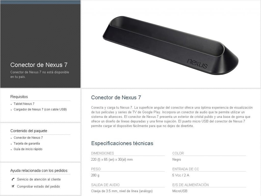 Nexus 7 Dock