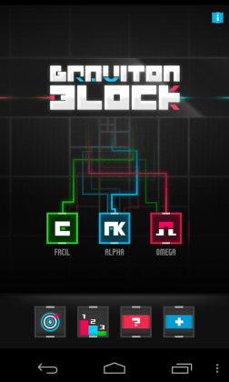 Graviton Block Menu