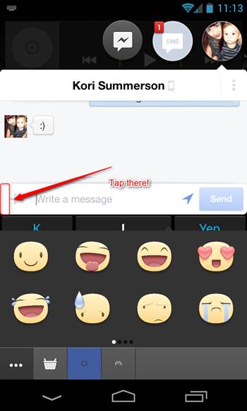 facebook's stickers