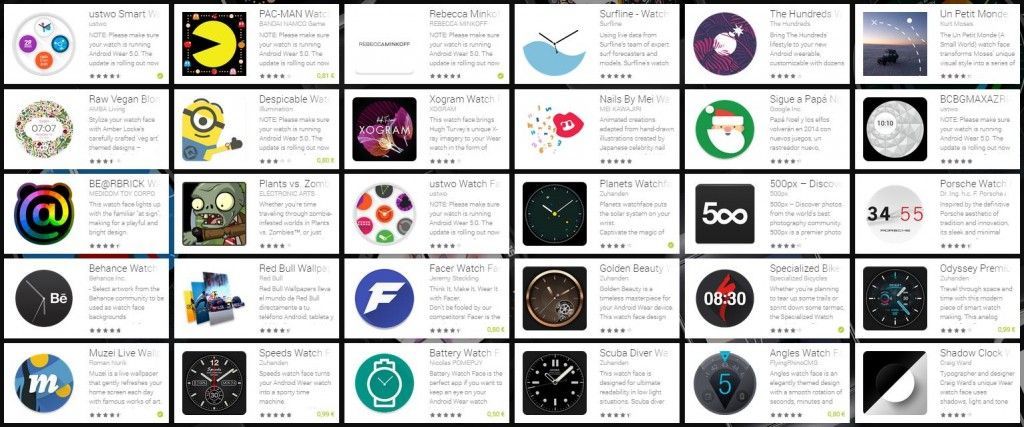 Esferas Android Wear