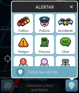 Menú Alertas