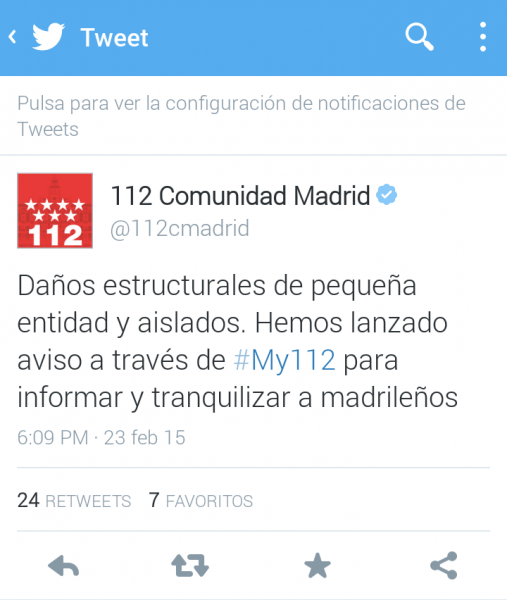 My112 Twitter