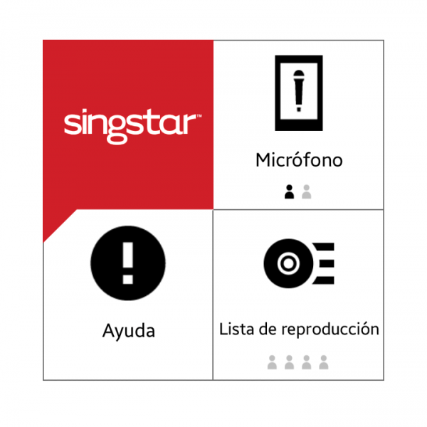 SingStar Menu