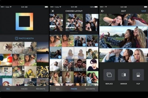 Layout de Instagram