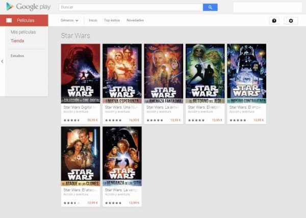 Star Wars Google Play