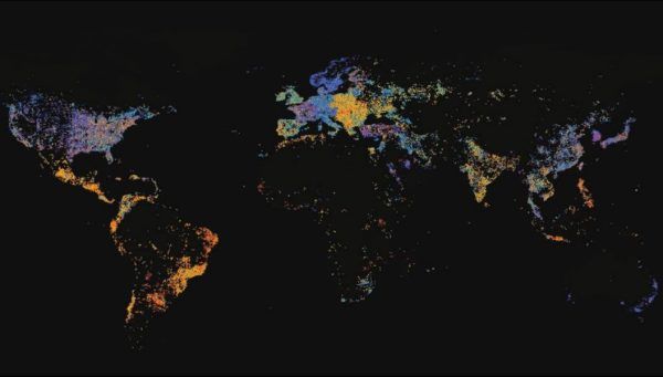 00 Android Mapa dispositivos Android en el mundo
