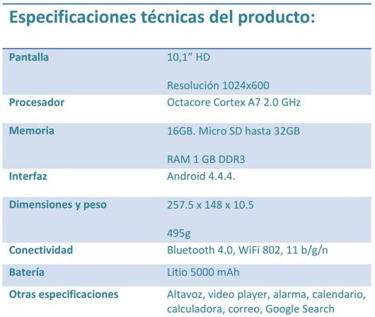 Ficha tecnica woxter sx 100