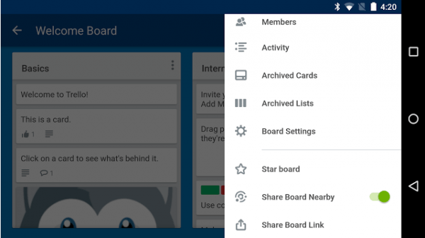 Nearby trello