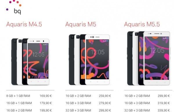 precios bq aquaris m