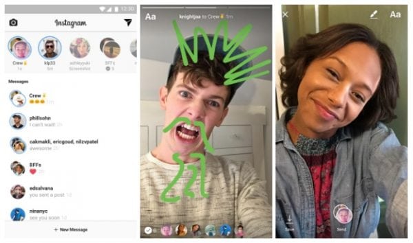 Instagram Stories messages