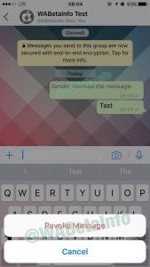 WhatsApp eliminar mensajes revocado