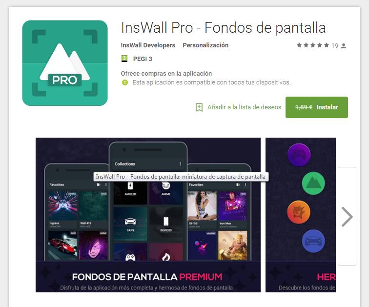 InsWall Pro Fondos de pantalla