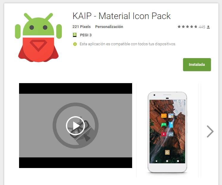 KAIP Material Icon Pack