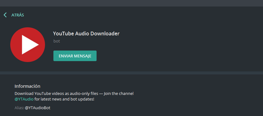 Youtube downloader bot